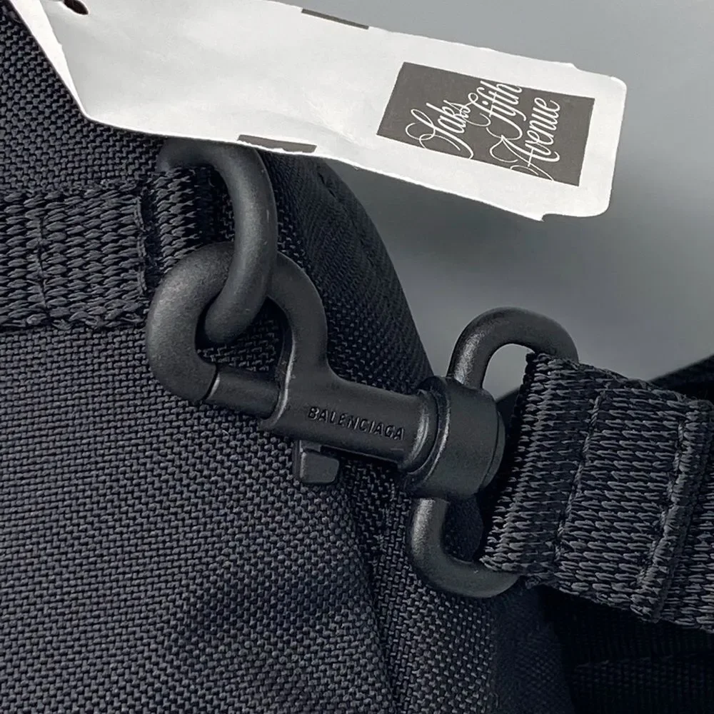Balenciaga Black Nylon Mini Backpack Bag